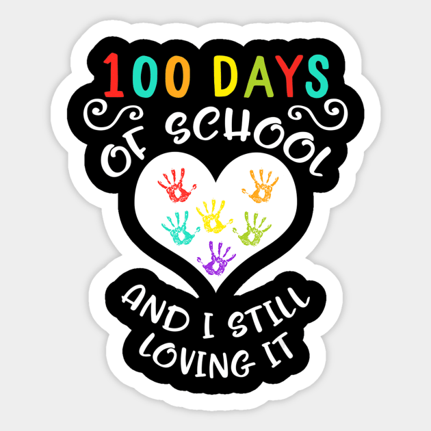 100 Days Of School Virtual Teacher Distance Learning Love Sticker by Kellers